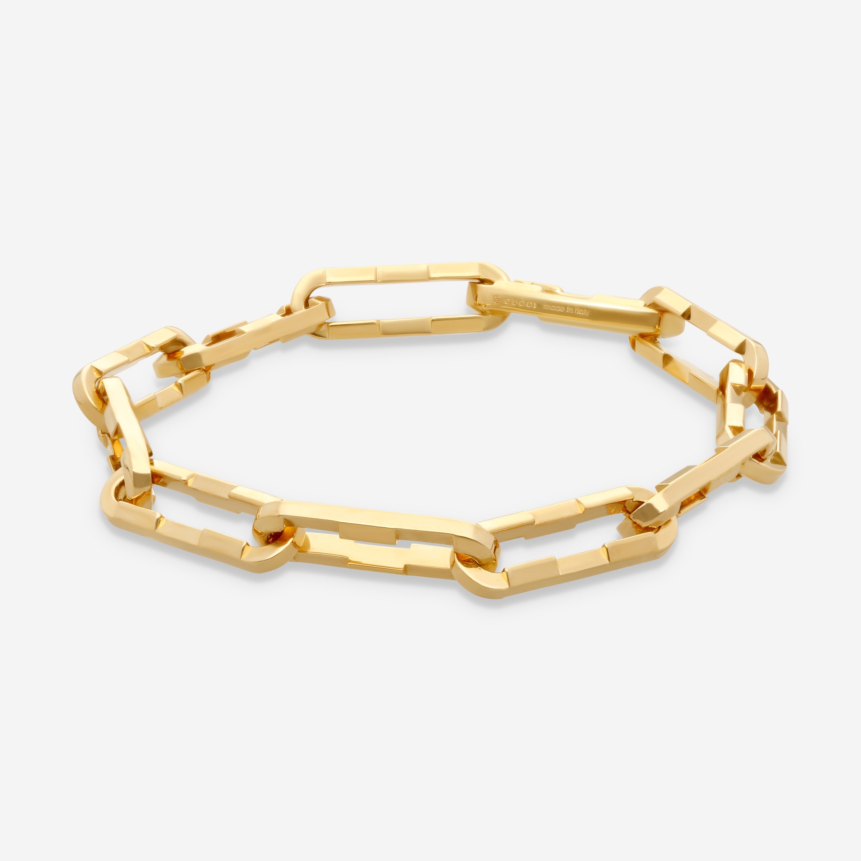 Gucci Link to Love 18K Yellow Gold Bracelet YBA744753001016 MSRP $6,900 - THE SOLIST