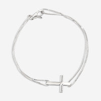 Gucci Link to Love 18K White Gold Cross Charm Bracelet YBA759354002016 MSRP $1,700 - THE SOLIST