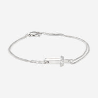 Gucci Link to Love 18K White Gold Cross Charm Bracelet YBA759354002016 MSRP $1,700 - THE SOLIST
