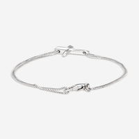 Gucci Link to Love 18K White Gold Cross Charm Bracelet YBA759354002016 MSRP $1,700 - THE SOLIST