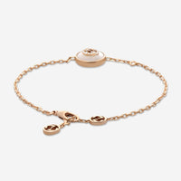 Gucci Interlocking G 18K Rose Gold Mother of Pearl and Diamond Bracelet YBA786749001016 MSRP $2900 - THE SOLIST