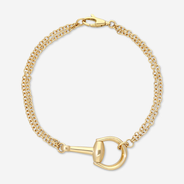 Gucci Horsebit 18K Yellow Gold Chain Bracelet YBA795812001016 - THE SOLIST