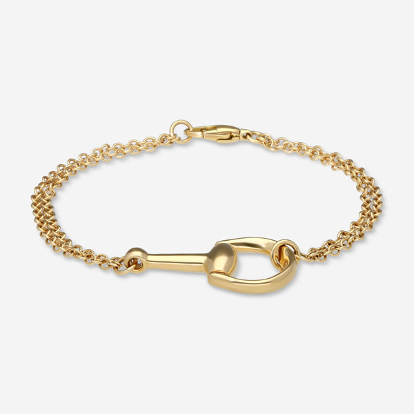 Gucci Horsebit 18K Yellow Gold Chain Bracelet YBA795812001016 - THE SOLIST