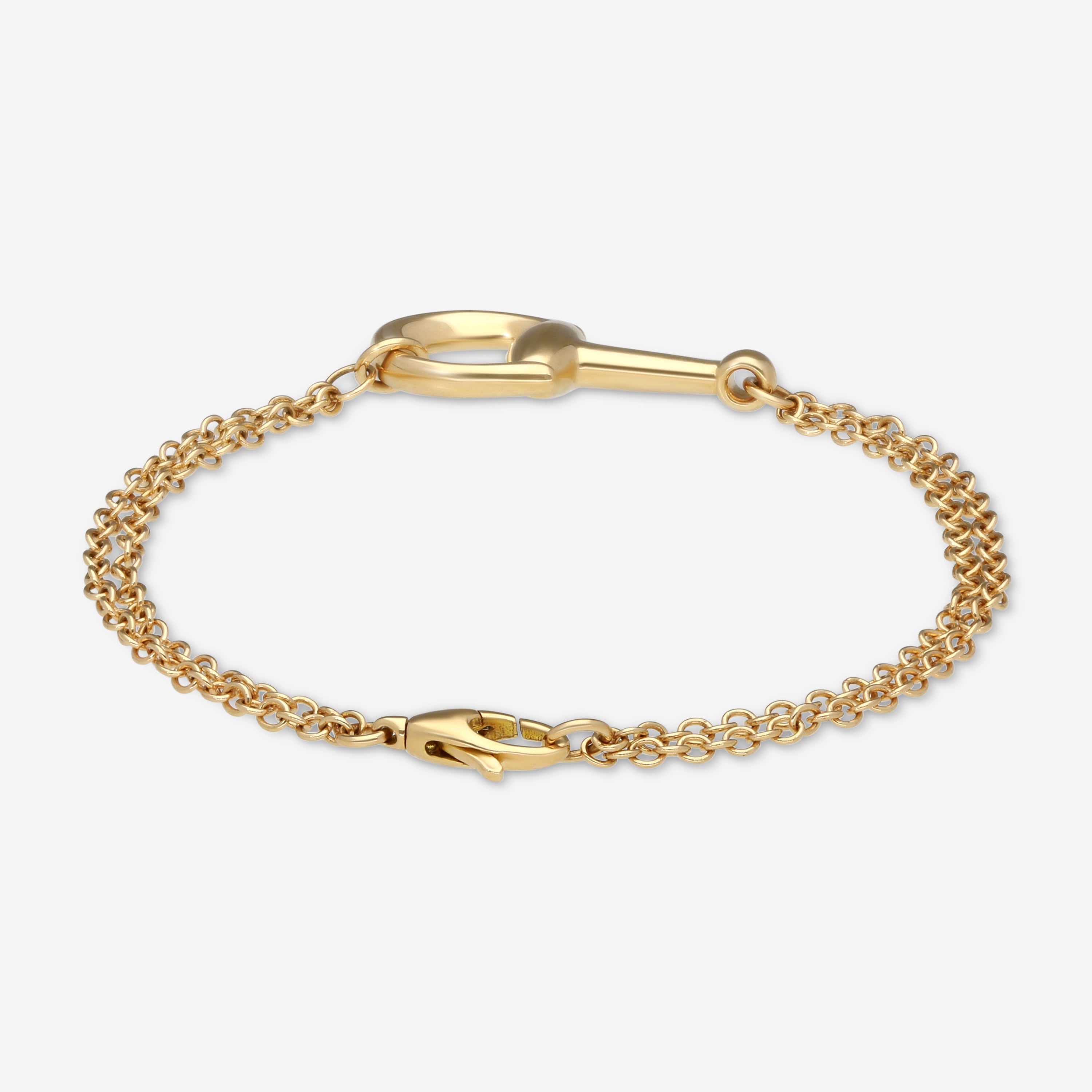 Gucci Horsebit 18K Yellow Gold Chain Bracelet YBA795812001016 - THE SOLIST