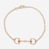 Gucci Horsebit 18K Rose Gold Diamond Chain Bracelet YBA796174001016 - THE SOLIST