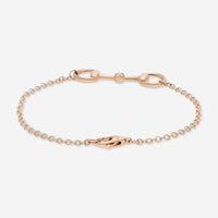 Gucci Horsebit 18K Rose Gold Diamond Chain Bracelet YBA796174001016 - THE SOLIST