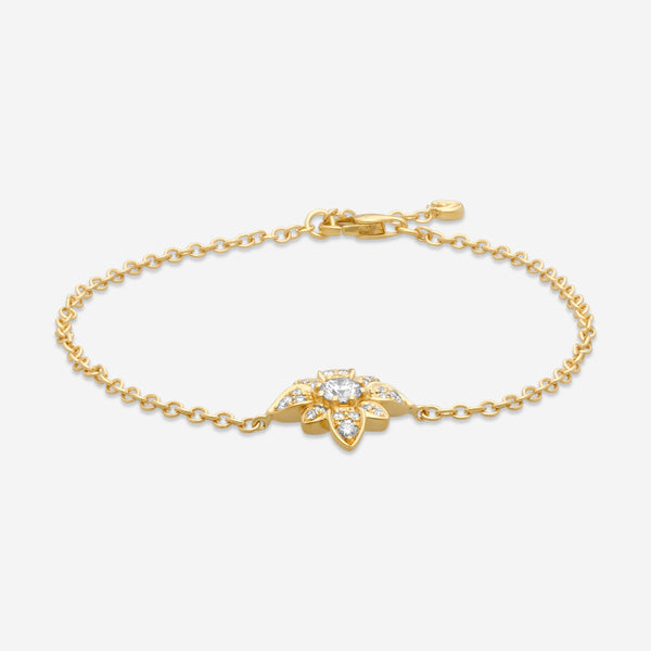 Gucci Flora 18K Yellow Gold and Diamond Bracelet MSRP $5,720 - THE SOLIST