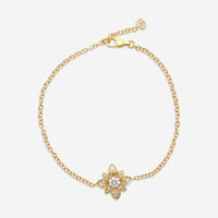 Gucci Flora 18K Yellow Gold and Diamond Bracelet MSRP $5,720 - THE SOLIST