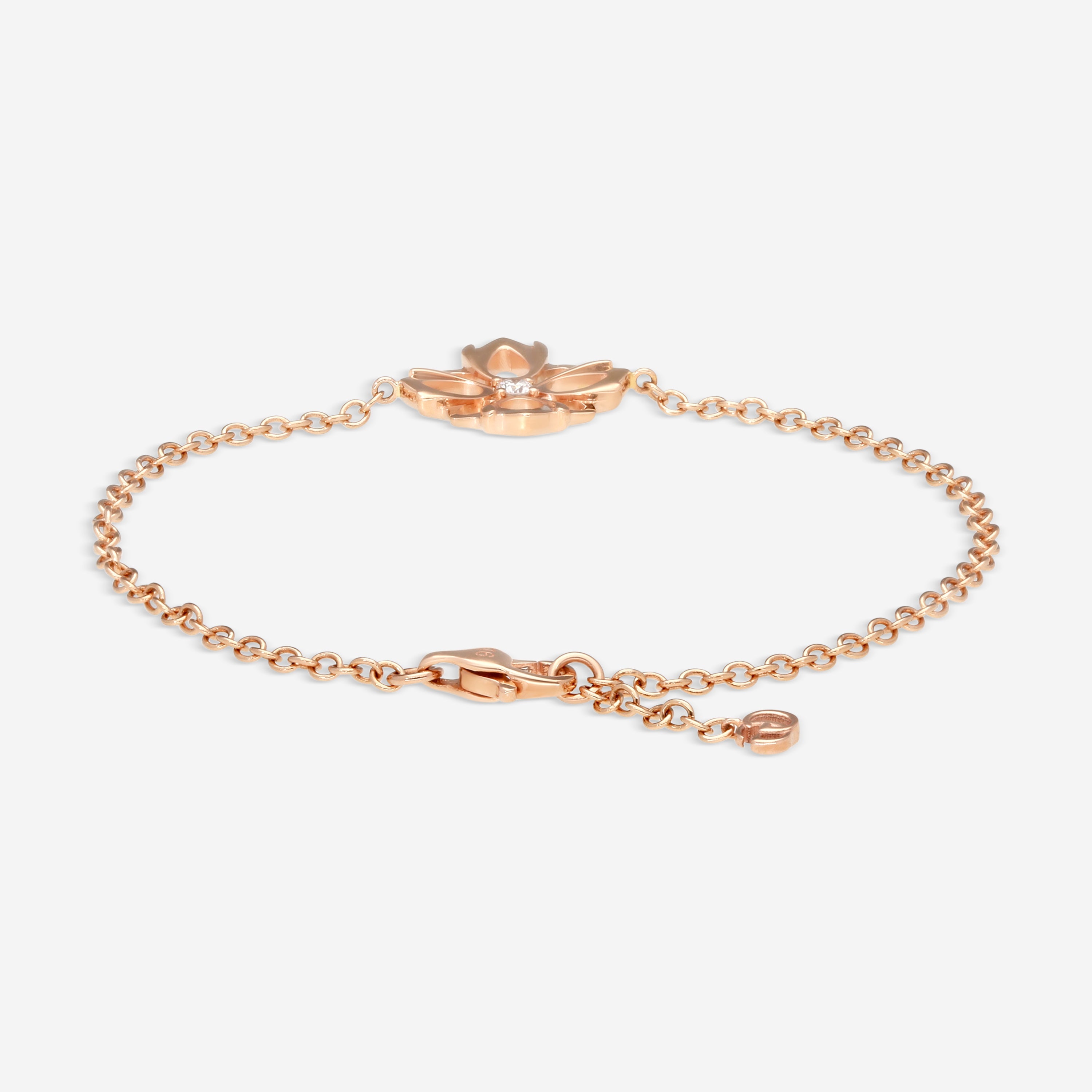Gucci Rose Gold with Central Diamond Bracelet YBA796247001016 MSRP $1,850 - THE SOLIST