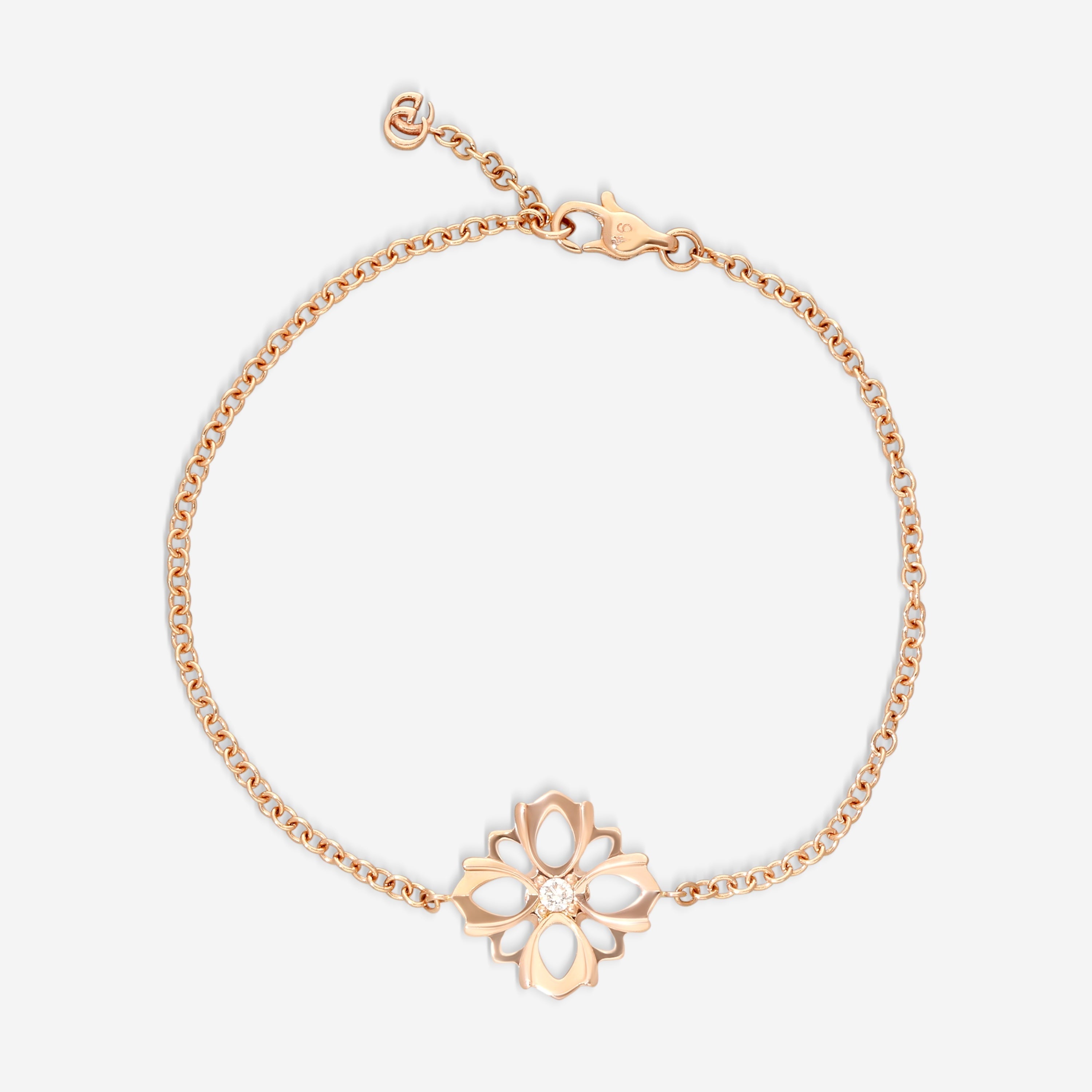 Gucci Rose Gold with Central Diamond Bracelet YBA796247001016 MSRP $1,850 - THE SOLIST