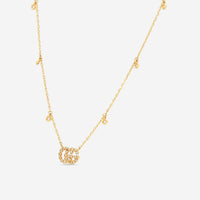 GUCCI GG Running 18kt Yellow Gold and Diamond Necklace YBB48162400100U MSRP $3,100 - THE SOLIST