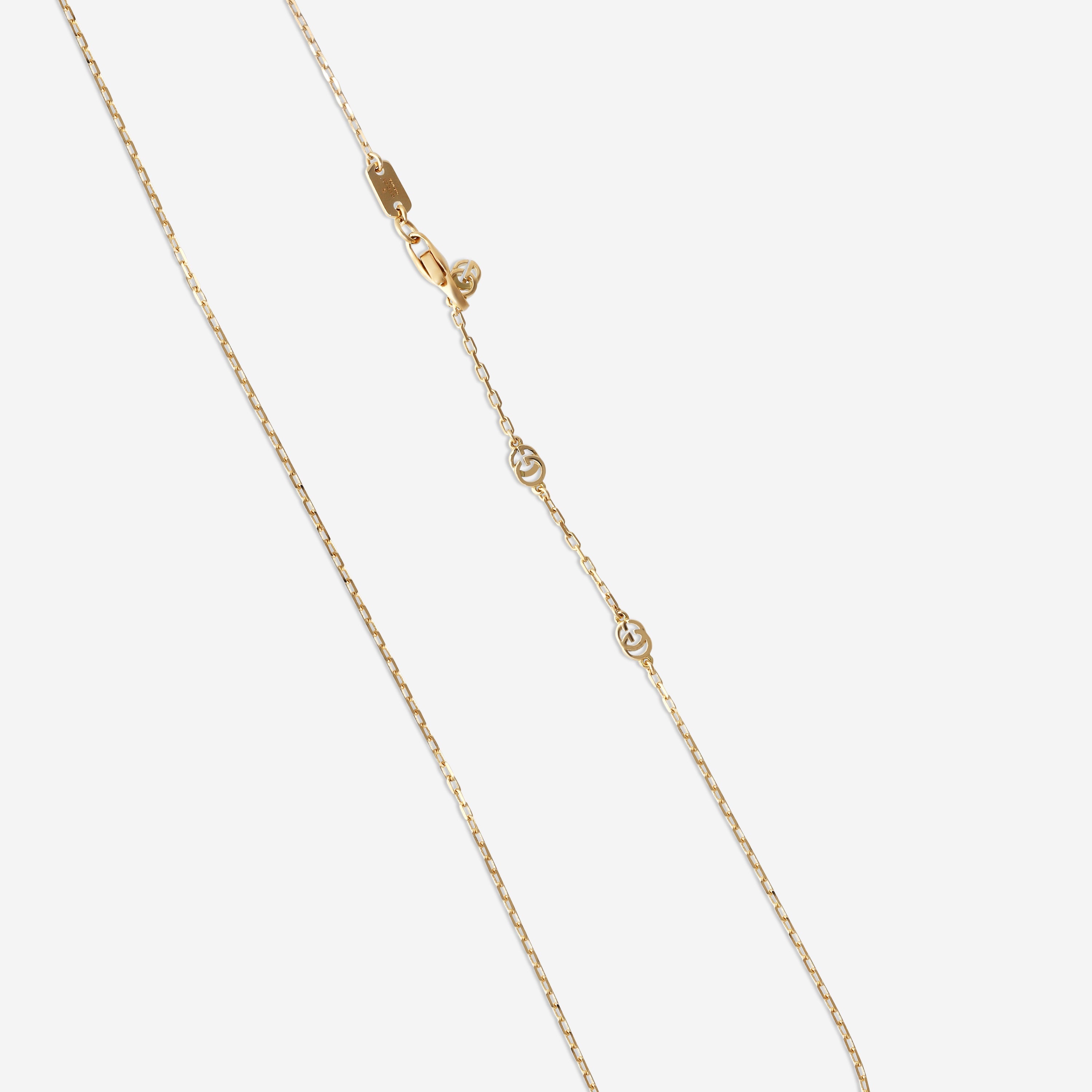 Gucci GG Running 18K Yellow Gold Necklace MSRP $1,460 YBB48163800100U - THE SOLIST