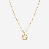 GUCCI Interlocking G 18kt Aged Yellow Gold Necklace YBB57985800100U MSRP $3,150 - THE SOLIST