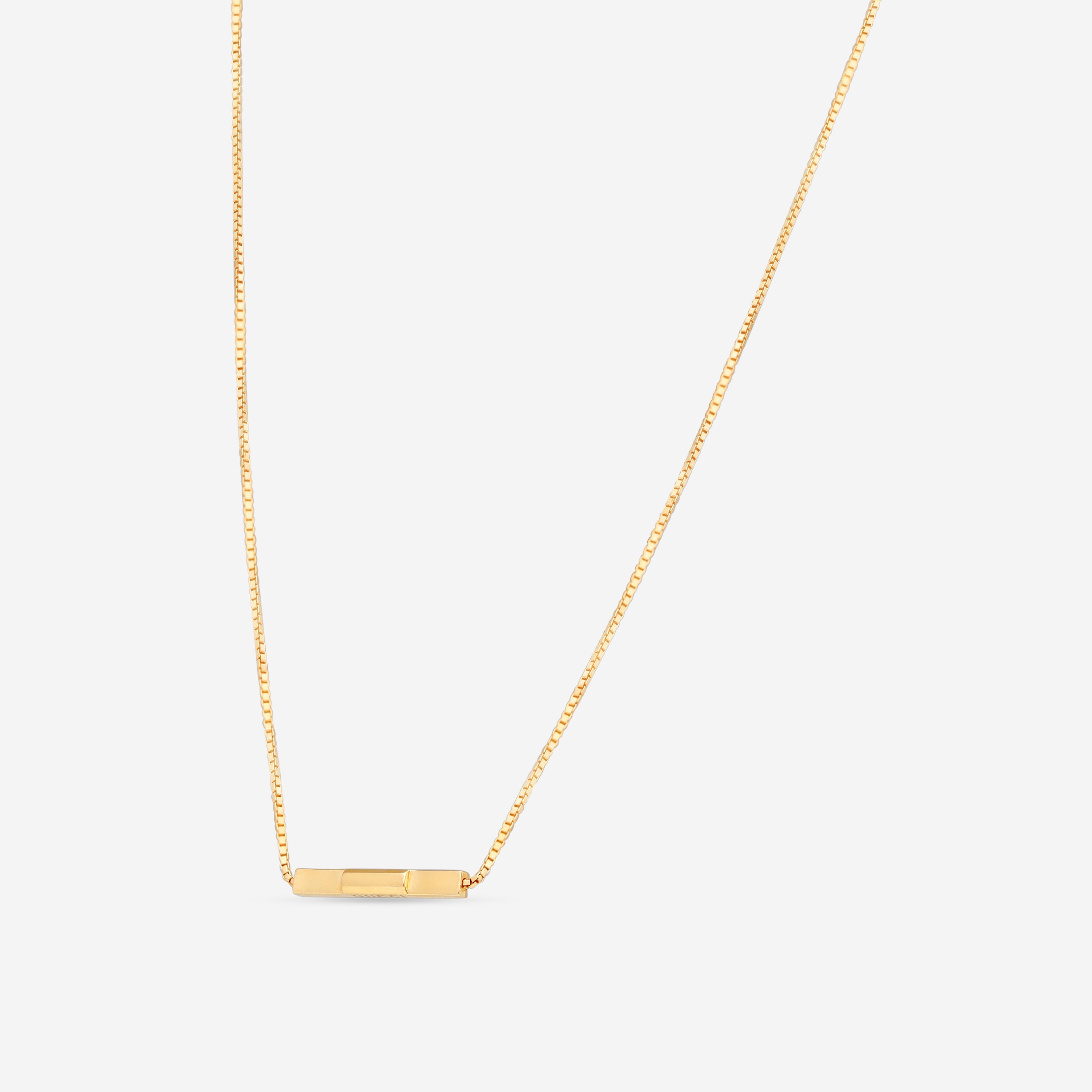 GUCCI Link to Love 18kt Yellow Gold Necklace YBB66210800100U MSRP $1,570 - THE SOLIST