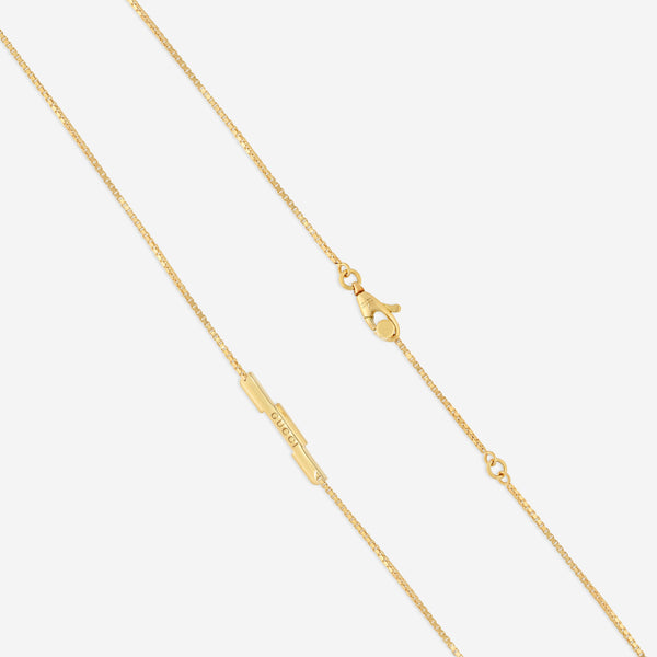 GUCCI Link to Love 18kt Yellow Gold Necklace YBB66210800100U MSRP $1,570 - THE SOLIST