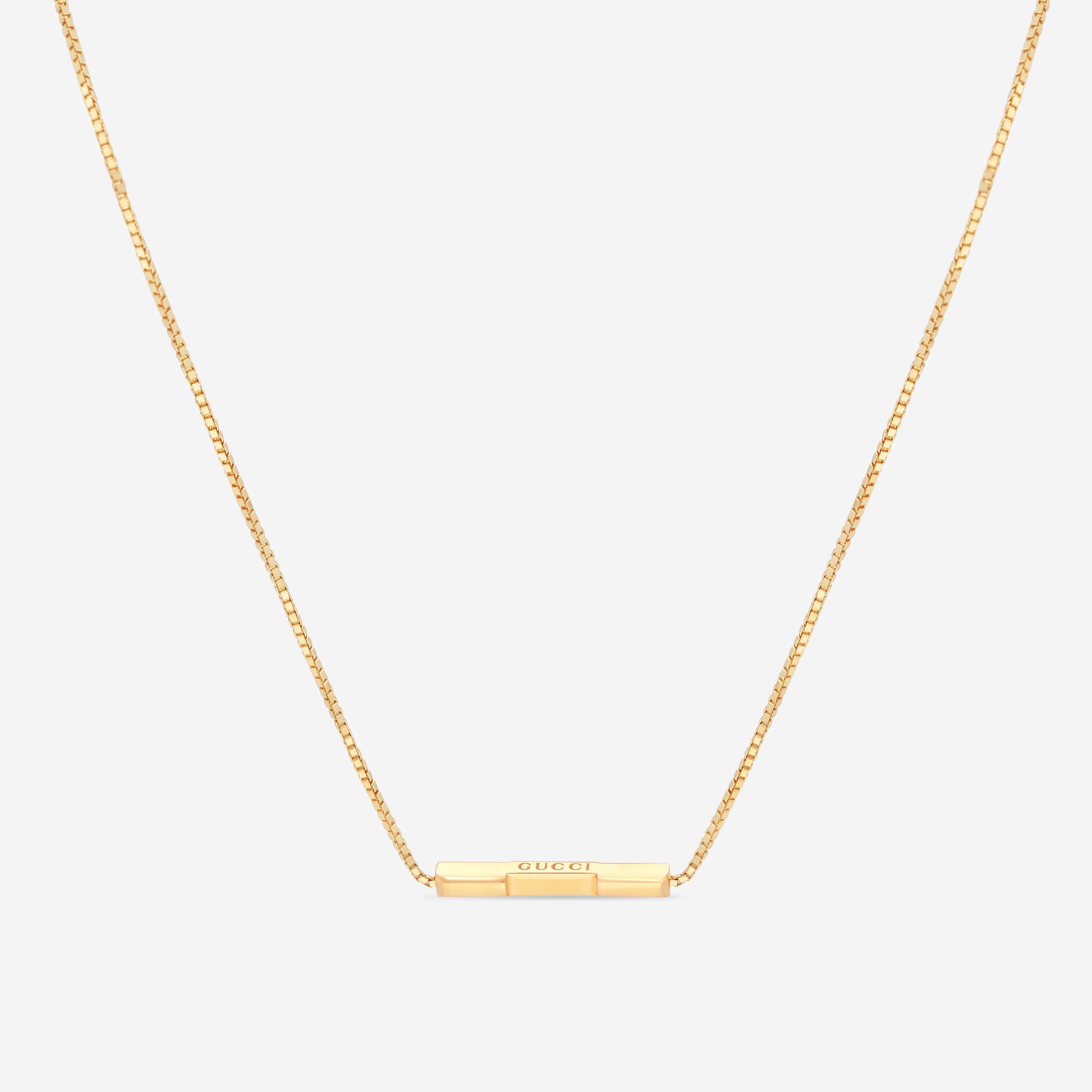 GUCCI Link to Love 18kt Yellow Gold Necklace YBB66210800100U MSRP $1,570 - THE SOLIST