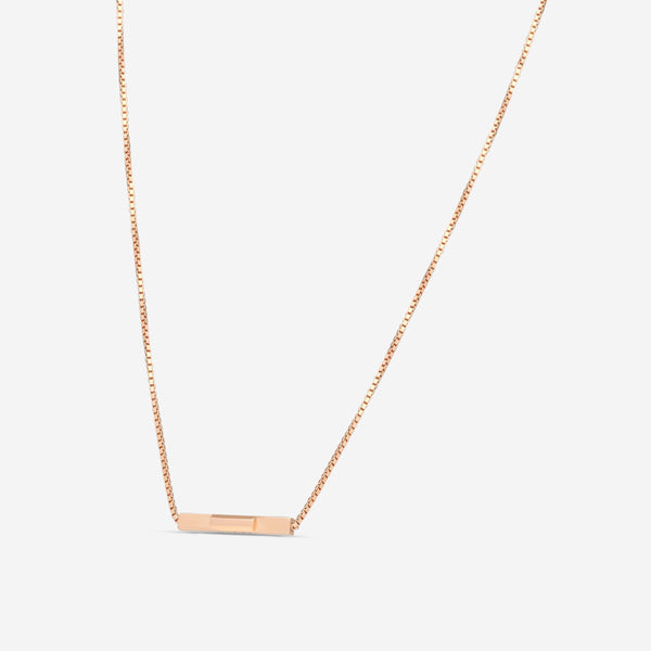 GUCCI Link to Love 18kt Pink Gold Necklace YBB66210800200U MSRP $1,570.00 - THE SOLIST