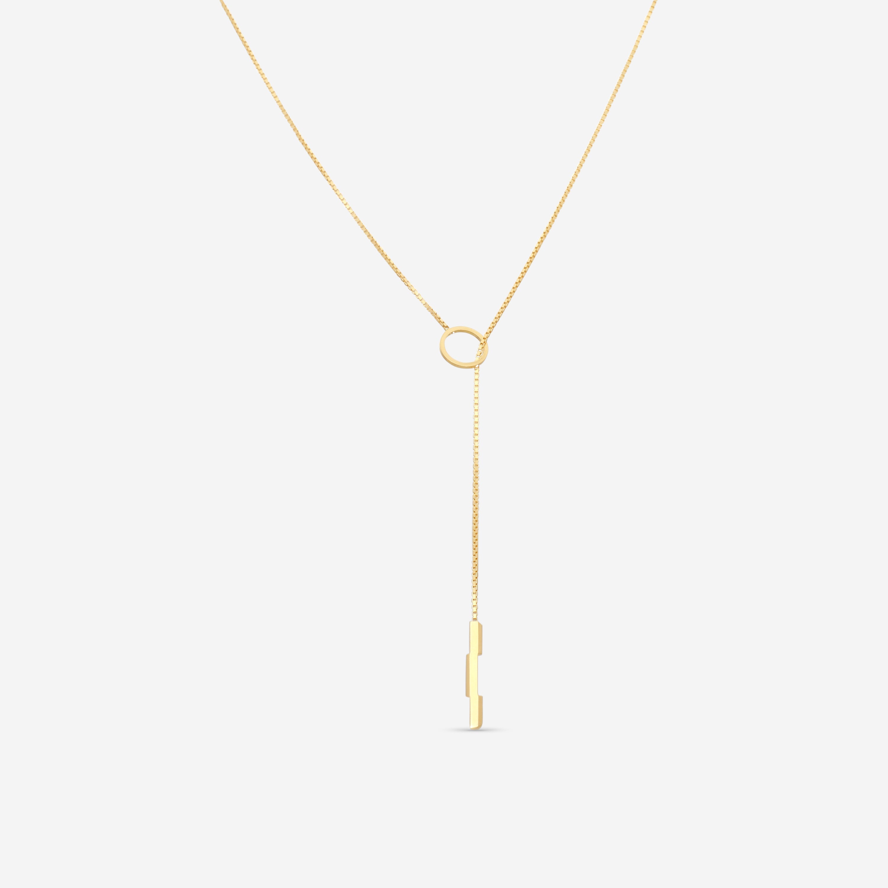 Link to Love 18K Yellow Gold Lariat Necklace YBB662110001