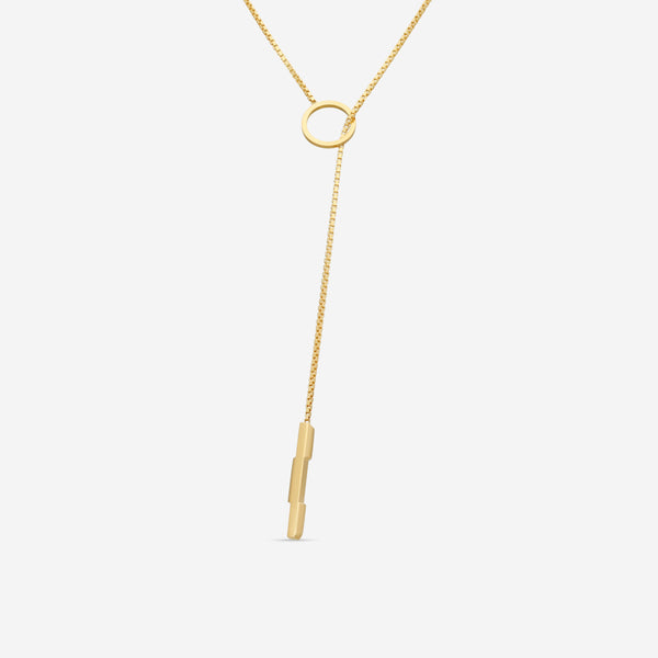 GUCCI Link to Love 18kt Yellow Gold Necklace YBB662110001 MSRP $1,800 - THE SOLIST