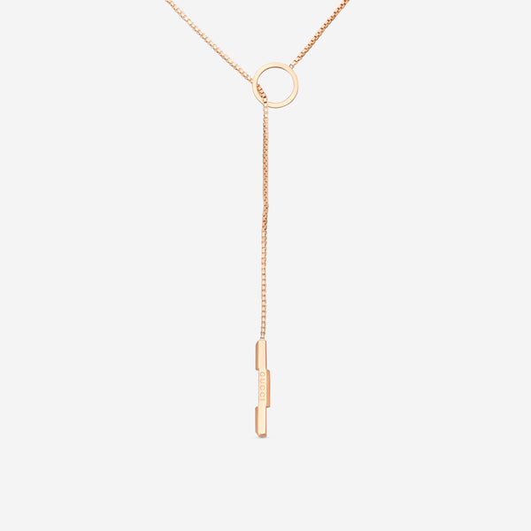 GUCCI Link to Love 18kt Pink Gold Necklace YBB66211000200U MSRP $1,700 - THE SOLIST