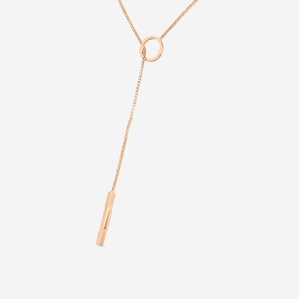 GUCCI Link to Love 18kt Pink Gold Necklace YBB66211000200U MSRP $1,700 - THE SOLIST