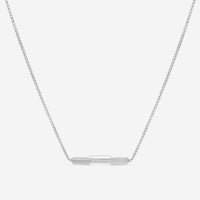 GUCCI Link to Love 18kt White Gold and Diamond Necklace YBB66213200100U MSRP $2,450 - THE SOLIST