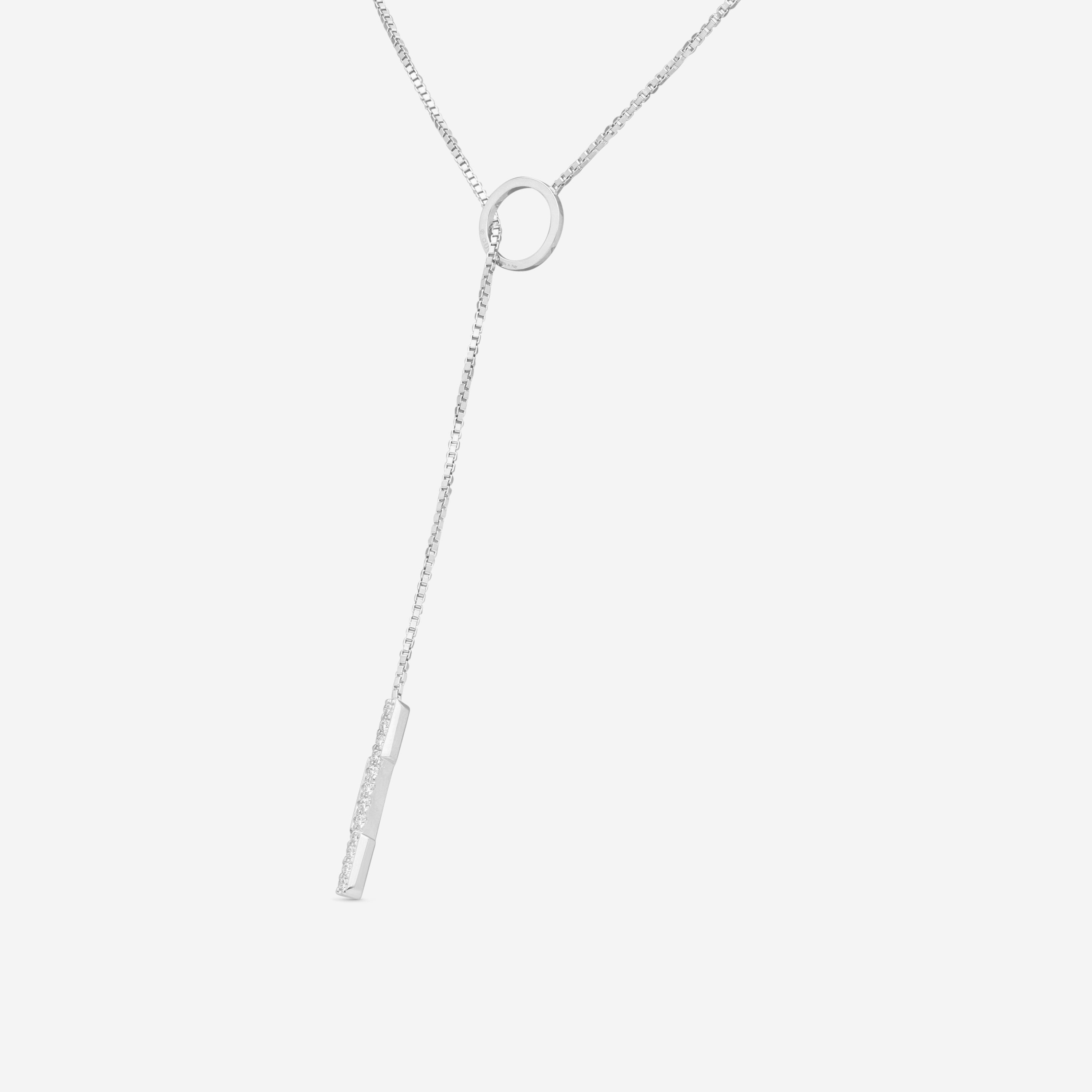 GUCCI Link to Love 18kt White Gold and Diamond Necklace YBB66213800100U MSRP $2,600 - THE SOLIST