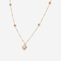 GUCCI Flora 18kt Pink Gold and Diamond Necklace YBB70239300100U MSRP $3250 - THE SOLIST