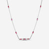 Gucci Link to Love 18K White Gold & Rubellite Pendant Necklace YBB70239400100U MSRP $4,300 - THE SOLIST