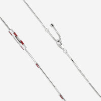 Gucci Link to Love 18K White Gold & Rubellite Pendant Necklace YBB70239400100U MSRP $4,300 - THE SOLIST