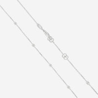 Gucci 18K White Gold Round Pendant Necklace with Heart Cut-Out YBB72937300200U MSRP $2,650 - THE SOLIST
