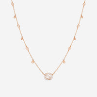 Gucci 18K Rose Gold & Diamond Pendant Necklace YBB72940200100U MSRP $3,300 - THE SOLIST