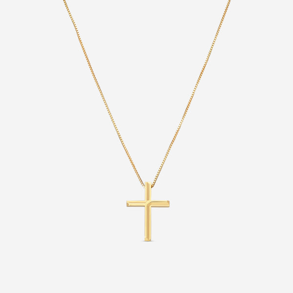 Gucci Link to Love 18K Yellow Gold Cross Pendant Necklace YBB75893700100U MSRP $1,800 - THE SOLIST
