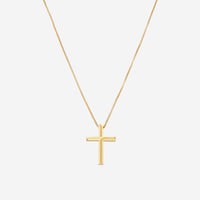 Gucci Link to Love 18K Yellow Gold Cross Pendant Necklace YBB75893700100U MSRP $1,800 - THE SOLIST
