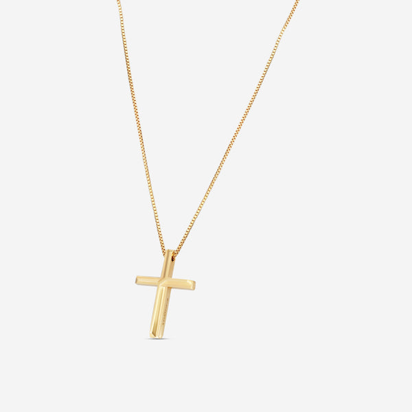 Gucci Link to Love 18K Yellow Gold Cross Pendant Necklace YBB75893700100U MSRP $1,800 - THE SOLIST