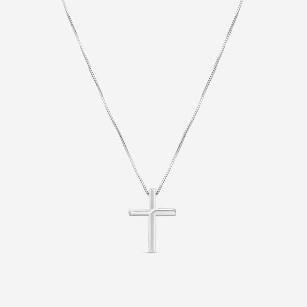 Gucci Link to Love 18K White Gold Cross Pendant Necklace YBB75893700200U MSRP $1,900 - THE SOLIST