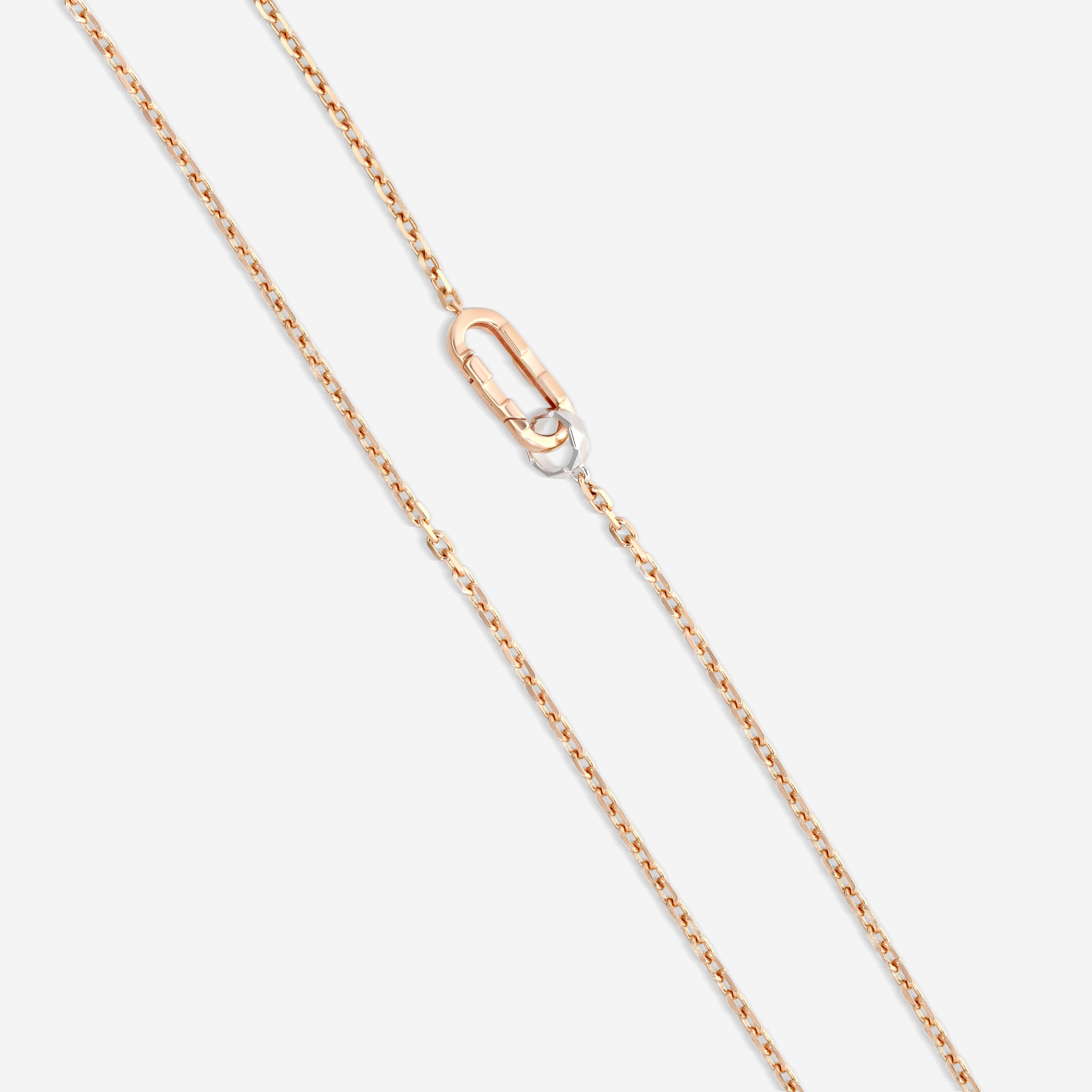 Gucci 18K Rose & White Gold Link to Love Necklace YBB78667100200U MSRP $3,300 - THE SOLIST
