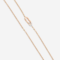Gucci 18K Rose & White Gold Link to Love Necklace YBB78667100200U MSRP $3,300 - THE SOLIST