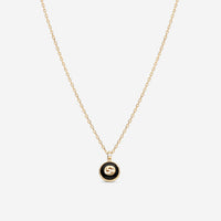 Gucci 18K Yellow Gold Onyx & Diamond Pendant Necklace YBB78934000100U - THE SOLIST