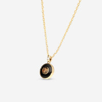 Gucci 18K Yellow Gold Onyx & Diamond Pendant Necklace YBB78934000100U - THE SOLIST