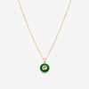 Gucci 18K Rose Gold Green Agate & Diamond Pendant Necklace YBB78934000200U - THE SOLIST