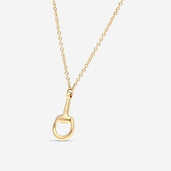 Gucci Horsebit 18K Yellow Gold Pendant Necklace YBB79581800100U - THE SOLIST