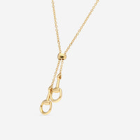 Gucci Horsebit 18K Yellow Gold Lariat Necklace YBB79585000100U - THE SOLIST