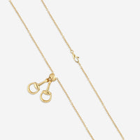 Gucci Horsebit 18K Yellow Gold Lariat Necklace YBB79585000100U - THE SOLIST
