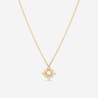 Gucci 18K Yellow Gold Diamond Flower Pendant Necklace YBB79623800100U MSRP $6,100 - THE SOLIST