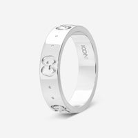 GUCCI Icon Thin Band 18kt White Gold Ring YBC073230002007 MSRP $1,100 - THE SOLIST