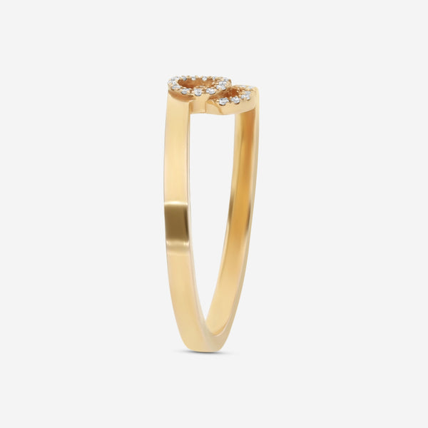Gucci GG Running 18K Rose Gold and Diamond Ring YBC457127001018 MSRP $1,580 - THE SOLIST