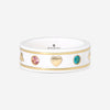 GUCCI Icon Thin Band 18kt Yellow Gold, Zirconia and Topaz Ring YBC527095001012 MSRP $1,070 - THE SOLIST