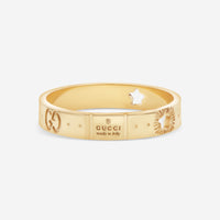 Gucci Icon 18K Yellow Gold Band Ring YBC607339001021 MSRP $1,100 - THE SOLIST