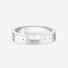 Gucci Icon 18K White Gold Band Ring YBC607339002010 MSRP $1,150 - THE SOLIST